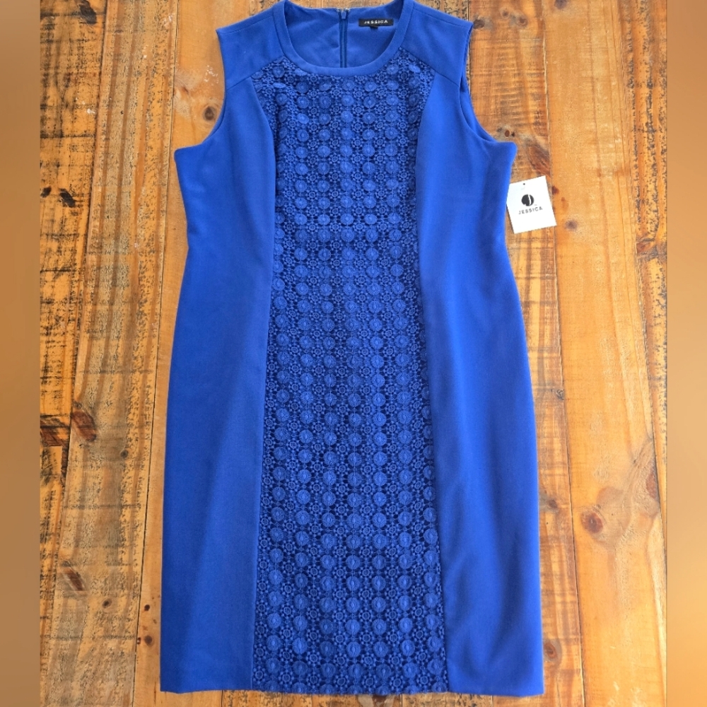 🎷JESSICA blue sleeveless dress